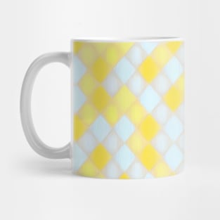 YELLOW DIAMOND DESIGN, PASTEL COLOR, DIAMOND PATTERN Mug